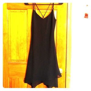 Black strappy dress